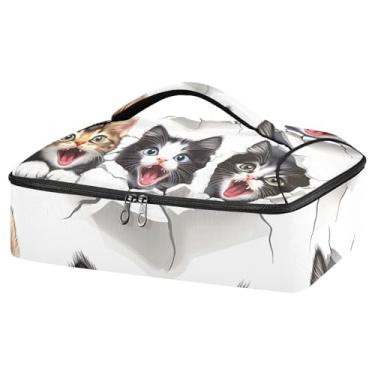 Imagem de STAYTOP Caçarola de gato quebrando a parede para armazenamento de alimentos quentes ou frios, estojo de transporte de caçarola isolada, perfeito para festas, piqueniques e acampamento; serve para
