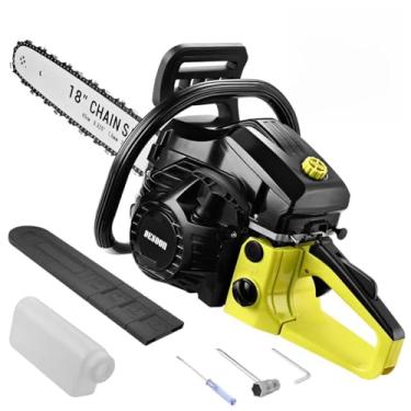 Imagem de DESOON Motosserra A Gasolina 2T 52CC 2000W Profissional Serra Moto Elétrica de 18" Freio de Segurança Bomba de Óleo Automática Sistema Antivibratório com 560ml Reservatório