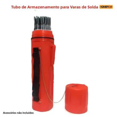 Imagem de Tubo De Armazenamento Para Eletrodos De Soldagem Plástica 360x78mm, Pr