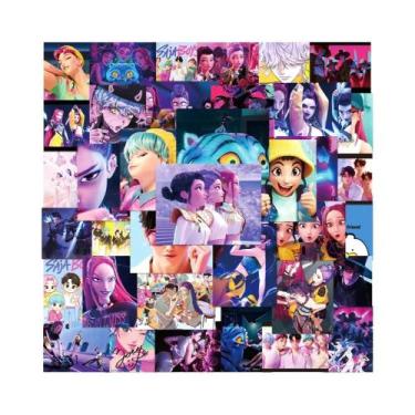 Imagem de Adesivos Kawaii À Prova d'Água De Demon Hunters KPop Para Capas De Tel