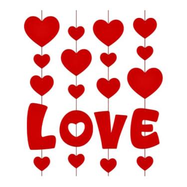 Imagem de Nishiyuenyi Decoração para O Dia Dos Namorados, Guirlanda Romântica com Motivos de Coração para Pedido de Casamento E Chá de Panela.