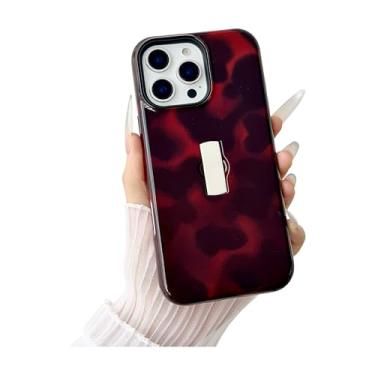 Imagem de ZOEVEES Capa de telefone tartaruga para iPhone 16 Pro, com alça de dedo para suporte, design bonito e estético para mulheres, capa de telefone rígida híbrida de 2 camadas