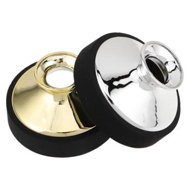 Imagem de LIOOBO 2 peças de saxofone alto silenciador mudo saxofone alto tenor abafador de som de plástico mudo remoção de ruído para prática de redução de ruído