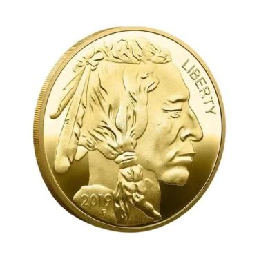 Imagem de Moedas Comemorativas Indianas Banhadas a Ouro 2019-2024 Medalhas Multi