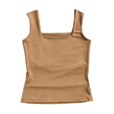 Imagem de Blusa Suplex Regata Decote Quadrado Alta Qualidade - Grupo Blitz, Nude