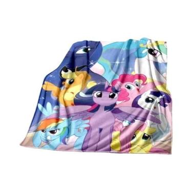 Imagem de Cobertor De Bebê Plush 3D Impresso Super Macio E Quente Pony-y Cobertu