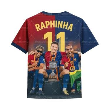 Imagem de Tênis Masculino E Feminino 11  Camisa De Torcedor Raphinha Impressão 3