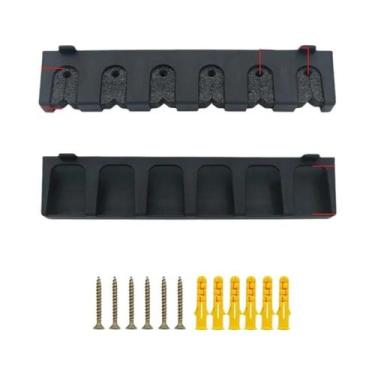 Imagem de Suporte De Parede Para Varas De Pesca Com 6 Furos, Expositor Vertical 