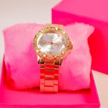 Imagem de Relógio Feminino Rose Quartz Para Presente