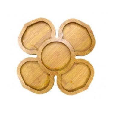 Imagem de Petisqueira Mdf Com 5 Divisórias Flor - Casita