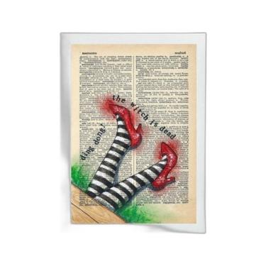 Imagem de Quadro Pernas Dorothy - Mágico Oz 33X24Cm - Com Vidro