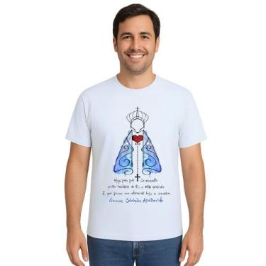 Imagem de Camiseta Nossa Senhora De Aparecida Mãe Personalizada - Use P4, Branco