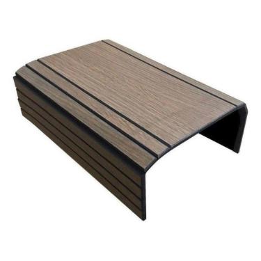 Imagem de Esteira Bandeja Suporte Reto Flexível para Braço Sofá Tabaco