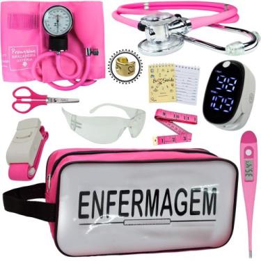 Imagem de Kit Enfermagem Aparelho Pressão Esteto Frete Grátis Promocao - Love Sa