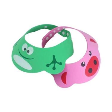 Imagem de Touca De Banho Para Bebê Com Proteção Para Olhos E Ouvidos, Leve E Div