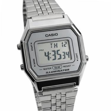 Imagem de Relógio Casio Digital Vintage Feminino Prateado LA680WA-7DF, Prata