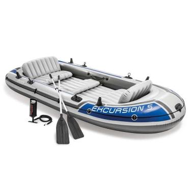 Imagem de Barco Bote Inflável Excursion 5 - Intex Remos E Bomba-Unissex