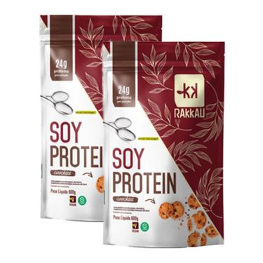 Imagem de Kit 2X: Soy Protein Cookies Vegana Rakkau 600g