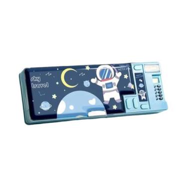 Imagem de Estojo De Lápis Plástico Para Estudantes Com Design Fofo, Grande Capac