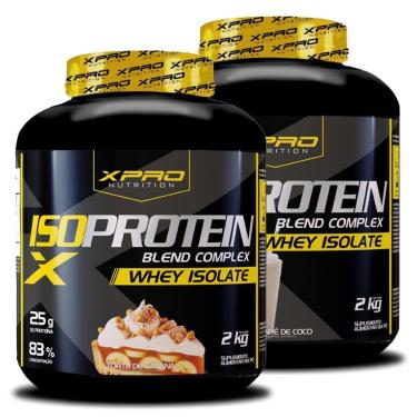 Imagem de Kit 2x Whey Iso Protein Blend Complex  Isolado 2Kg - XPRO-Unissex