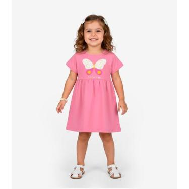 Imagem de Vestido Infantil em Molecotton Select Rosa, 4, Rosa