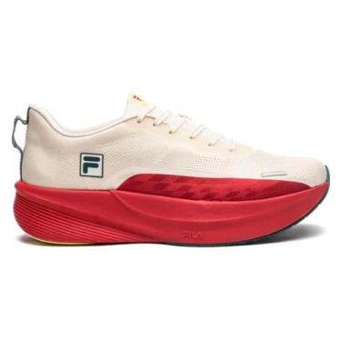 Imagem de Tênis Fila Aero Skyfoam Feminino, 34, Bege, Vermelho