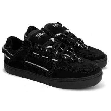 Imagem de Tênis Tesla Coil Preto Reflexivo Skate All Black, 35, Preto