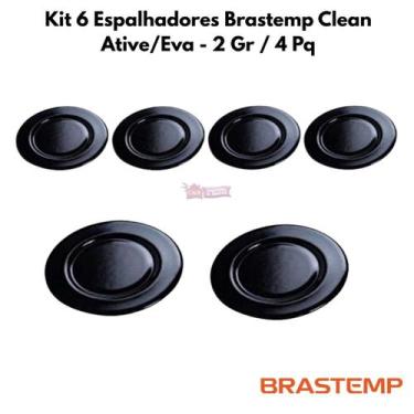 Imagem de Kit Espalhador para Fogão Brastemp Clean Ative/eva - 2 G e 4 P - consu