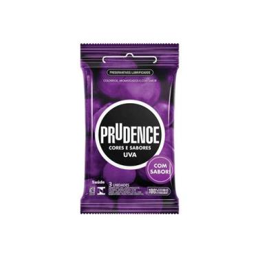 Imagem de Preservativo Prudence Cores e Sabores Uva Com 3 Unidades - dkt