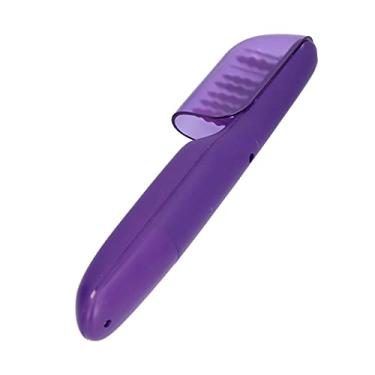 Imagem de Tnfeeon Escova desembaraçadora de cabelos secos e molhados, operação simples equipada com uma tampa de cabeça de escova, escova elétrica desembaraçante pente elétrico para crianças e adultos (roxo)