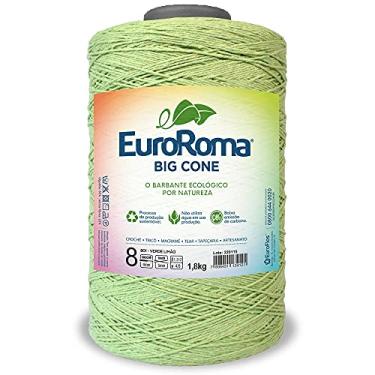 Imagem de Barbante Big Cone Colorido nº8 c/ 1,8kg EuroRoma - Cor 801 Verde Limão