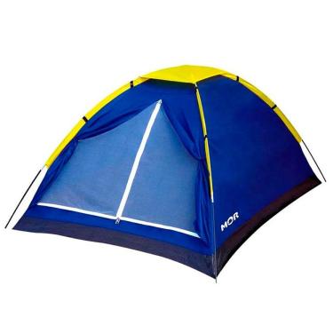 Imagem de Barraca de Camping Mor Iglu 3 Pessoas R9034 com Proteção UV+ FPS 100 Azul