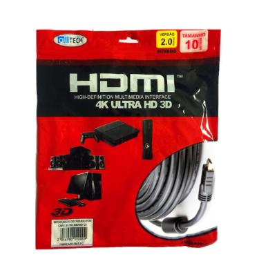 Imagem de Cabo hdmi 10 metros 2.0 4K ultra HD 3D 19 pinos - alltech