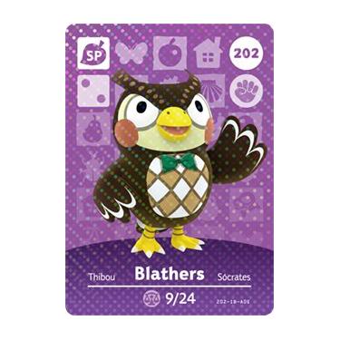 Imagem de Blathers - Nintendo Animal Crossing Happy Home Designer Amiibo Card - 202