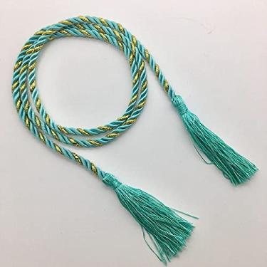 Imagem de Suportes de cortina corda de ligação de bola pendurada bola pendurada fivela de cortina de orelha acessórios acessórios cinto de corda simples amarrado à mão, T8, 2 PCS