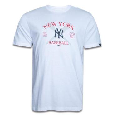 Imagem de Camiseta New Era Regular Mlb New York Yankees Core Manga Curta Branca