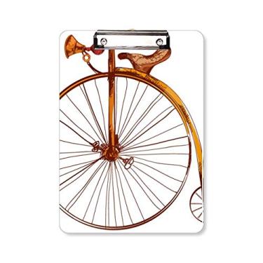 Imagem de Old Fashioned Bicycle High Wheeler Grã-Bretanha Prancheta pasta de escrita placa de apoio A4
