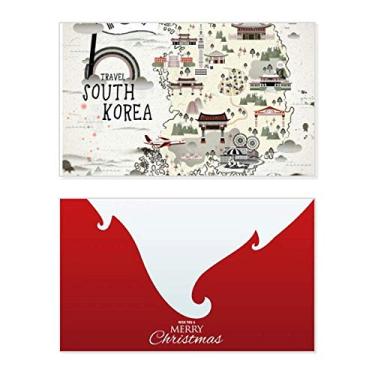 Imagem de Mapa da Coreia do Sul, feriado, feriado, feriado, cartão de parabéns, mensagem de Natal