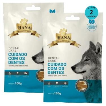 Imagem de Kit 2 Snacks Hana Healthy Life Dental Care- Cuidado C/os Dentes- P/Cães Adultos- 100g