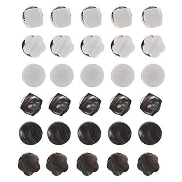 Imagem de Tofficu 30 Unidades fivela anti-explosão broches encaixes para camisas fivela de segurança para colarinho broche de DIY metal trabalhos manuais botões de saia Alfinete de broche Moda