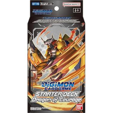 Imagem de Bandai | Digimon Card Game: Starter Deck - Dragon of Courage (ST15) | Jogo de cartas | Idades 6+ | 2 jogadores | Tempo de jogo de 30 minutos