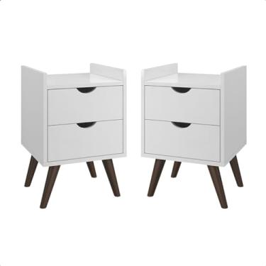 Imagem de Conjunto Mesa De Cabeceira Quarto Juma Pés antiumidade Decoração