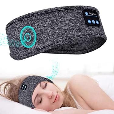 Imagem de YIFAFA Máscara para dormir Fones de ouvido Bluetooth, Fones de ouvido Bluetooth 5.0 sem fio Máscara para dormir Mãos-livres com alto-falantes embutidos Microfone lavável