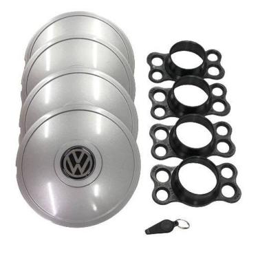 Imagem de Calotas miollo vw saveiro aro 14 2009/2012 tradicional prata