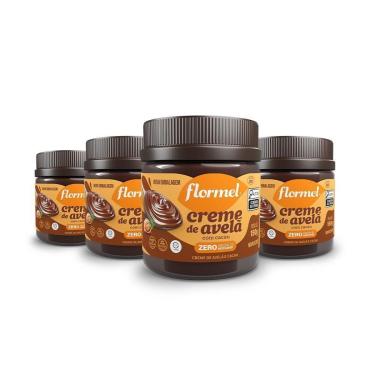 Imagem de Kit Creme De Avela c/ Cacau Flormel Zero Açúcar 150G c/ 4 Unidades-Unissex