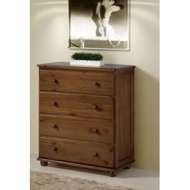 Imagem de COMODA MADEIRA MACICA 4 GAVETAS MARCA TORNEADO SAO JOSE Ref: 014 - Tor