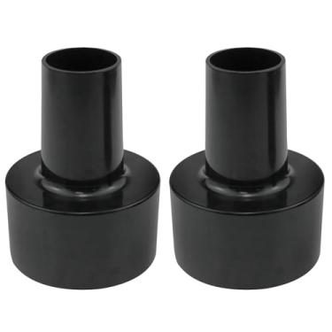 Imagem de PIYANYO 2 adaptadores de mangueira preta com diâmetro externo de 6,5 cm para aspirador de pó de 3,5 cm, adaptador de aspirador de pó para oficina