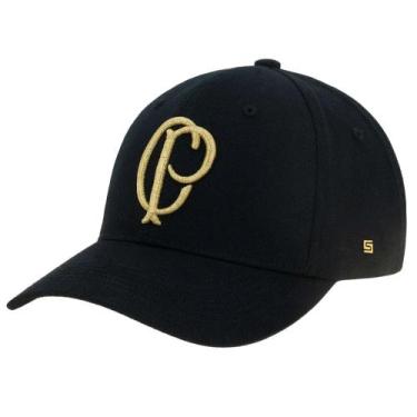 Imagem de Boné Corinthians Bordado Licenciado Supercap Dourado - Geral