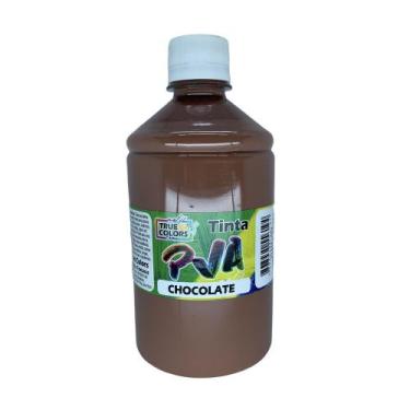 Imagem de Tinta Pva para Artesanato Fosca 500ml True Colors, CHOCOLATE