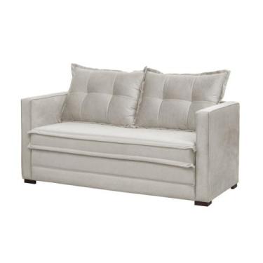 Imagem de Sofá Cama Casal Londres Suede Bege - D'Monegatto, Suede Bege, 37 Kg